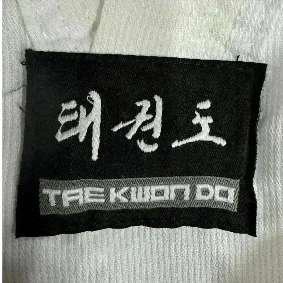 DYNAMICS PREMIUM TKD WHITE UNIFORM Drawstring Pant V-neck Top Belt Size  4 - Picture 4 of 11